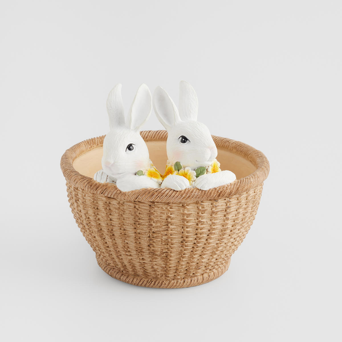 DEKORATIVE SCHALE Bloomfy - Weiß, Kunststoff (17cm) - home&you