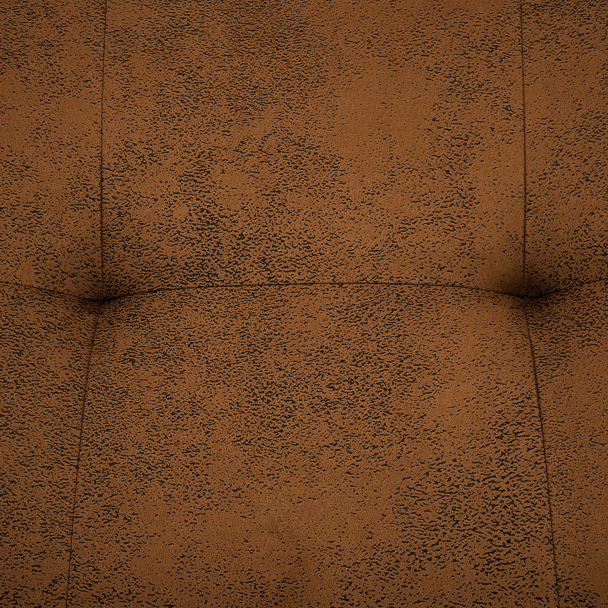 POLSTERHOCKER - Schwarz/Braun, Textil/Metall (67/47/50cm) - home24