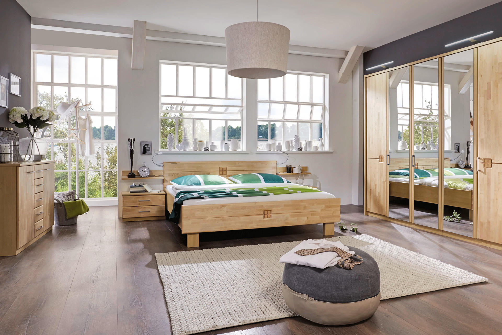 Schlafzimmer aus Birke