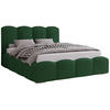 POLSTERBETT 200x200 cm Zenna mit Lattenrost, Bettkasten, Grün - Grün, Holz/Textil (200/200cm) - Emporius