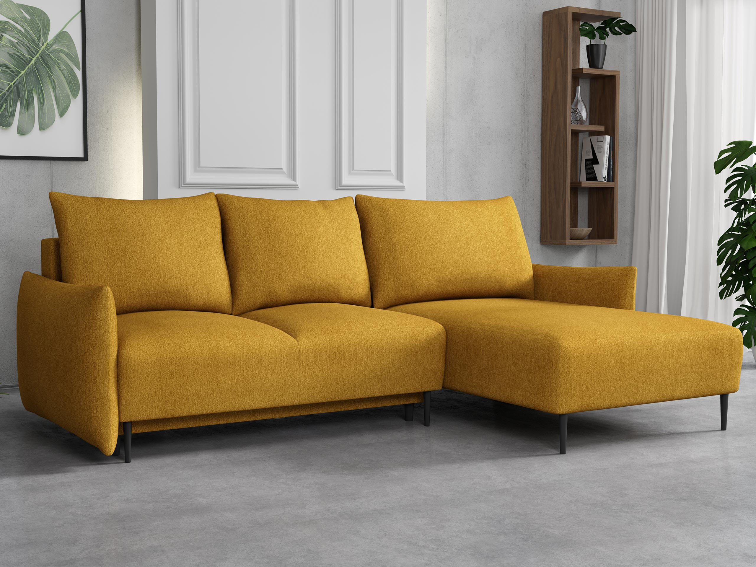 Thumbnail - Mirjan24 Ecksofa, Gelb, Textil, 5-Sitzer, L-Form,Rechteckig, 240x160 cm, Wohnzimmer, Sofas & Couches, Wohnlandschaften, ...