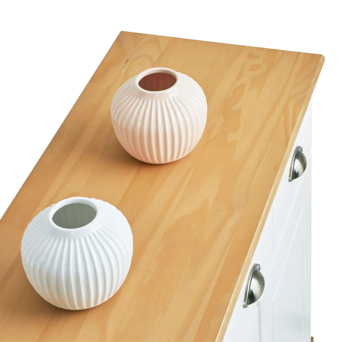 ANRICHTE PARIS - Weiß/Braun, Holz (116/73/35cm) - IDIMEX