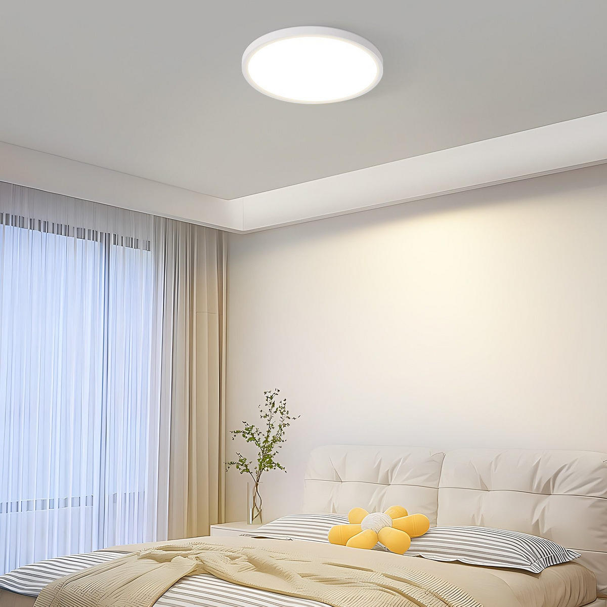 LED-DECKENLEUCHTE Maldonado 18/18/2.6 cm - Weiß, Kunststoff (18/18/2.6cm) - Nettlife