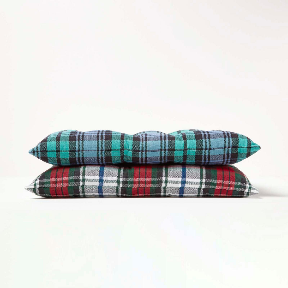 STUHLKISSEN Macduff Schottenkaro 40/40/5 cm - Rot, Textil (40/40/5cm) - Homescapes