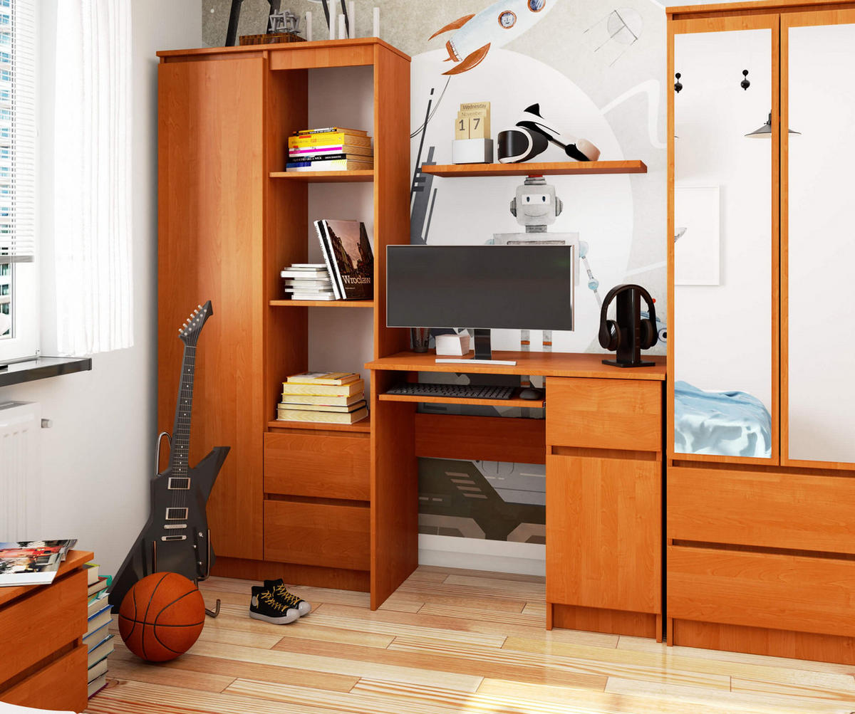 SCHREIBTISCH Erlefarben 90x50x77 cm - Erlefarben, Holzwerkstoff (50/90/77cm) - Akord