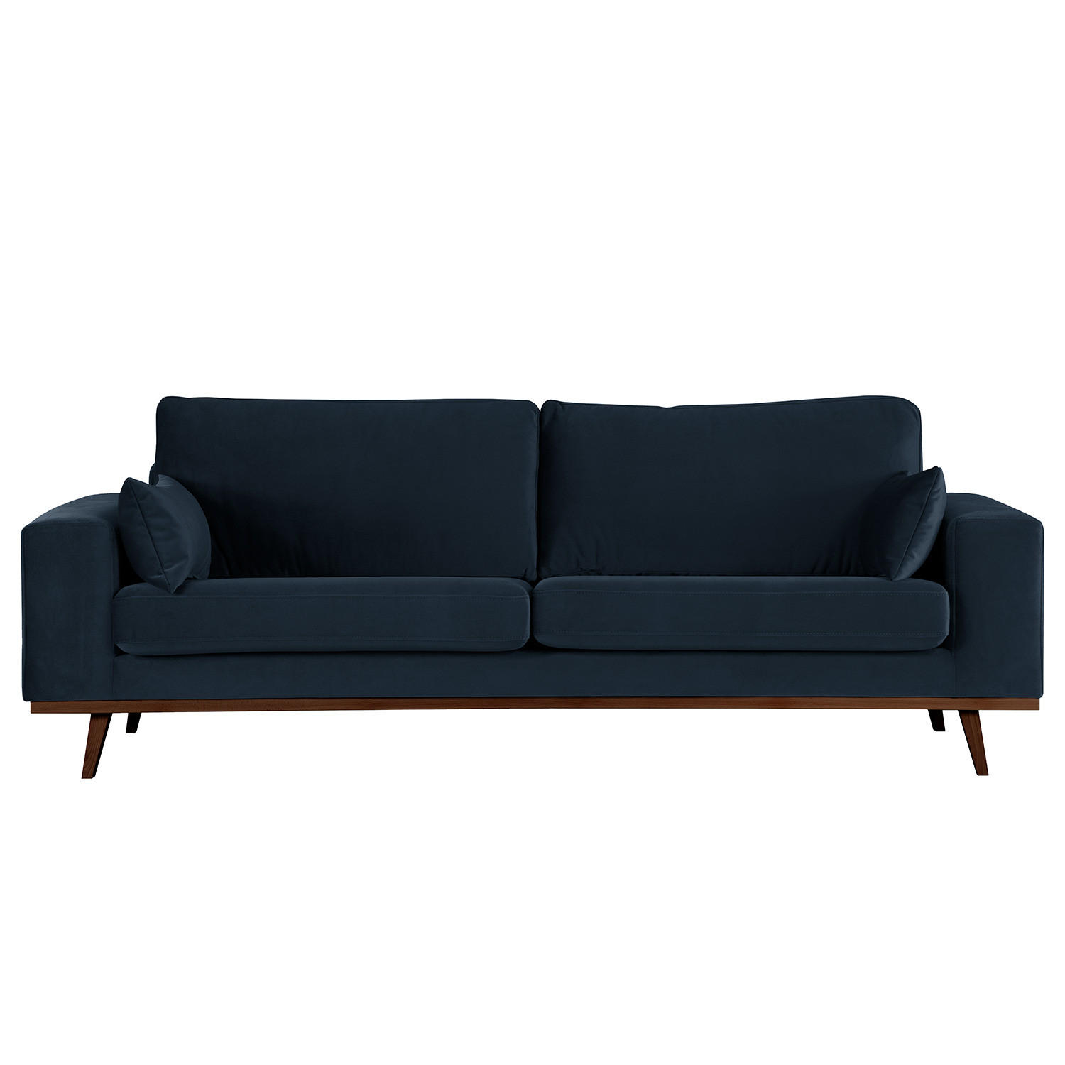 2-SITZER SOFA - Buchefarben/Dunkelblau, Textil (197/81/88cm) - home24