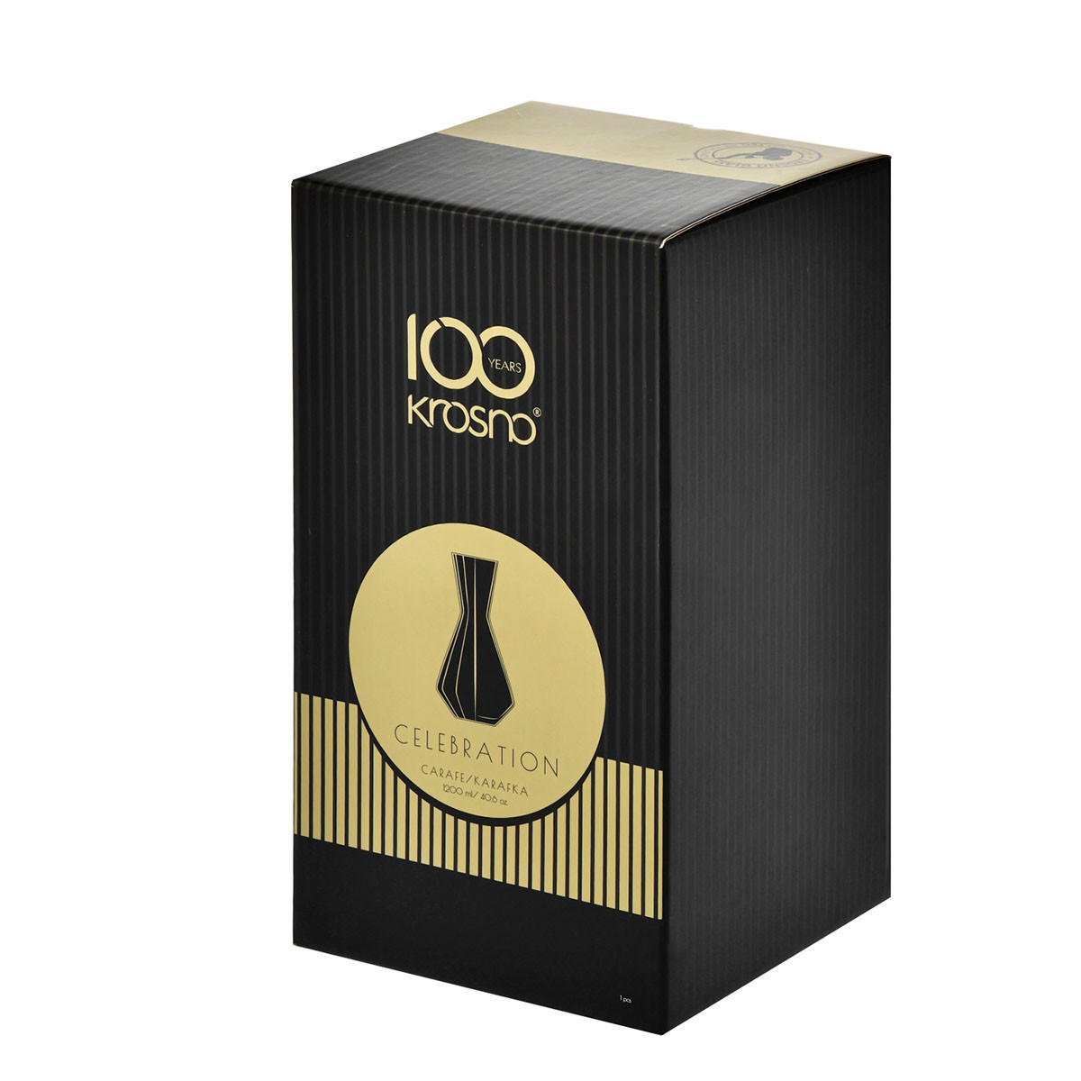 KARAFFE Celebration, 1200 ml, Handgemacht - Transparent, Glas (1.2L) - Krosno Glass