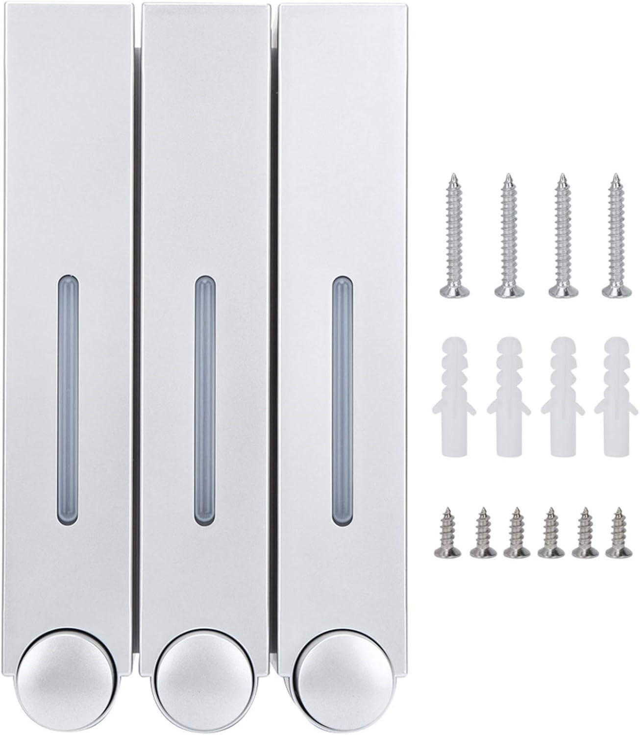 SEIFENSPENDER , 420-ml-Flüssigseifenspender – 3 Sprühköpfe - Grau, Kunststoff (15/7/28cm) - BELZ