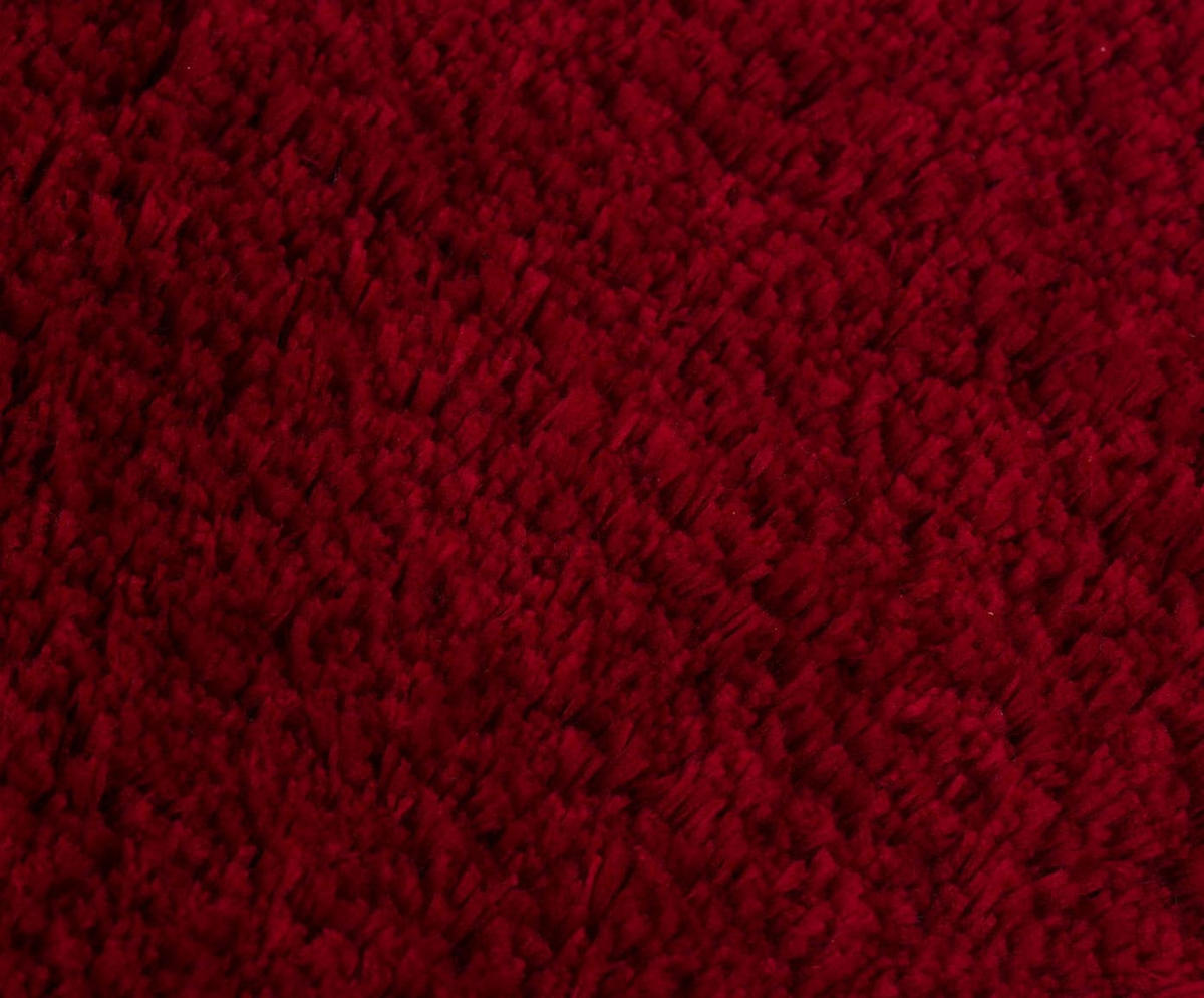 BADTEPPICH Deluxe BORDEAUX 70X120CM - Bordeaux, Textil (120/70cm)