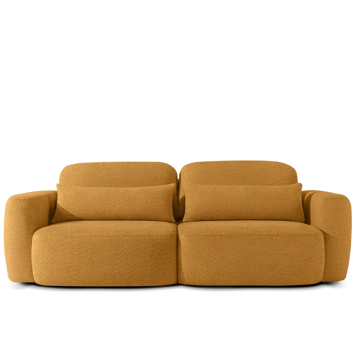 SOFA 3 ELOSA - Honig, Holz/Textil (245/85/115cm) - KONSIMO®