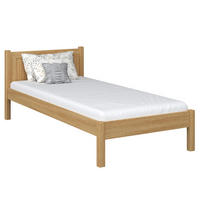 BETT N02 Eiche Natur 80/190 - Eiche Artisan, Naturmaterialien/Holz (80/190cm) - N-Wood
