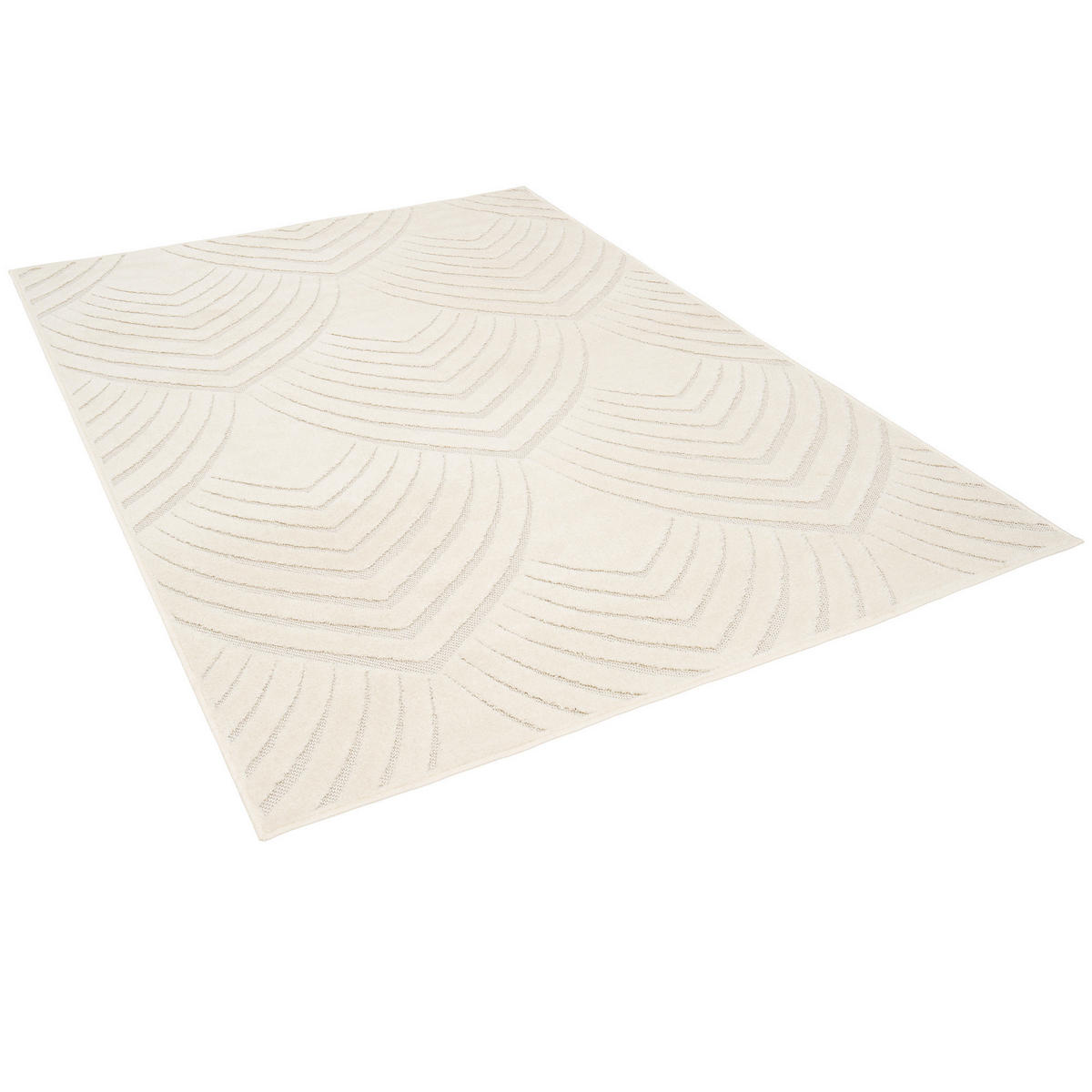 FLACHGEWEBE TEPPICH SEVILLA - Weiß, Textil (120/170cm) - Pergamon