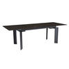 ESSTISCH Ausziehbar Keramik Glas Marmoroptik 180-240 MALTA, Schwarz 180x95x77 cm - Schwarz, Glas/Metall (95/180/77cm) - KADIMA DESIGN