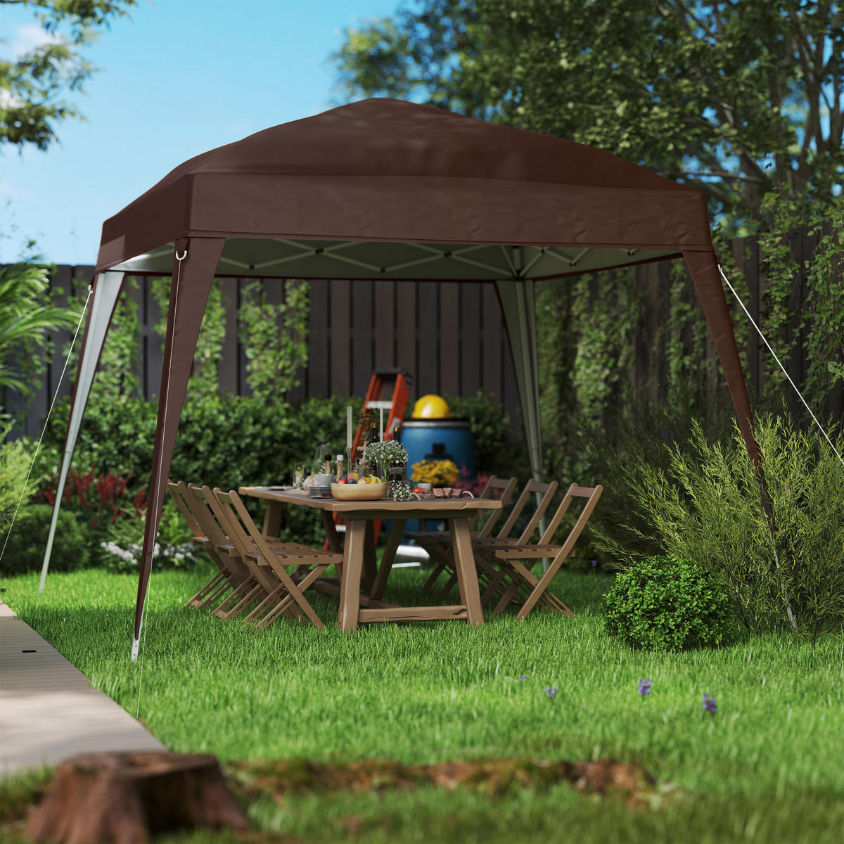 ERSATZDACH für Pavillon 3x3 m - Beige, Kunststoff (300/1/300cm) - Outsunny