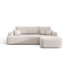 ECKSOFA mit Schlaffunktion FIGO Curio 02 Rechts - Creme, Textil (250/150cm) - Bedante