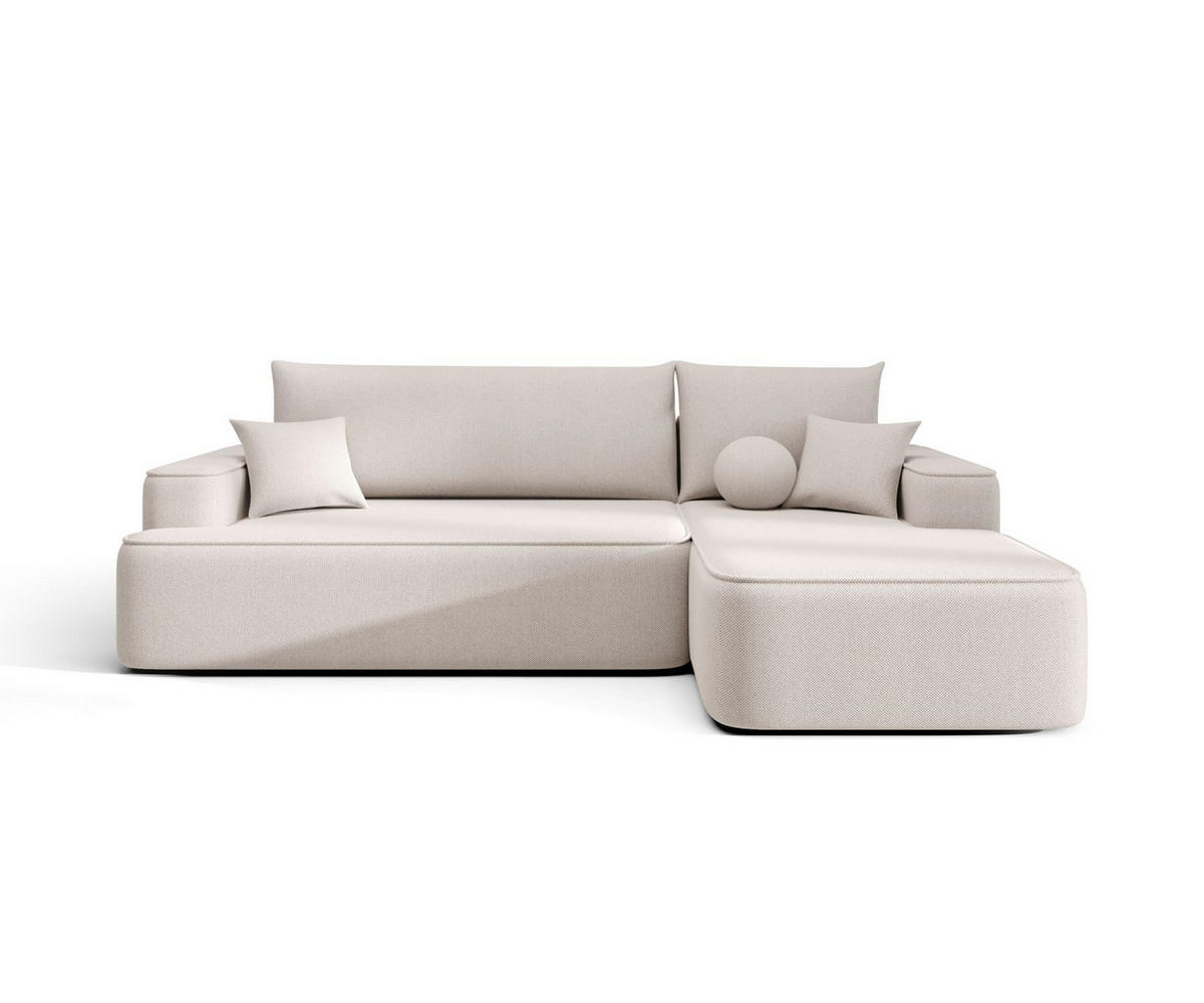 ECKSOFA mit Schlaffunktion FIGO Curio 02 Rechts - Creme, Textil (250/150cm) - Bedante