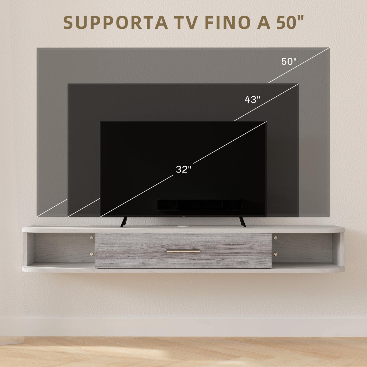 TV-MÖBEL Multicolor 1 Stück - Multicolor, Holzwerkstoff (120/16/26cm) - GiPP