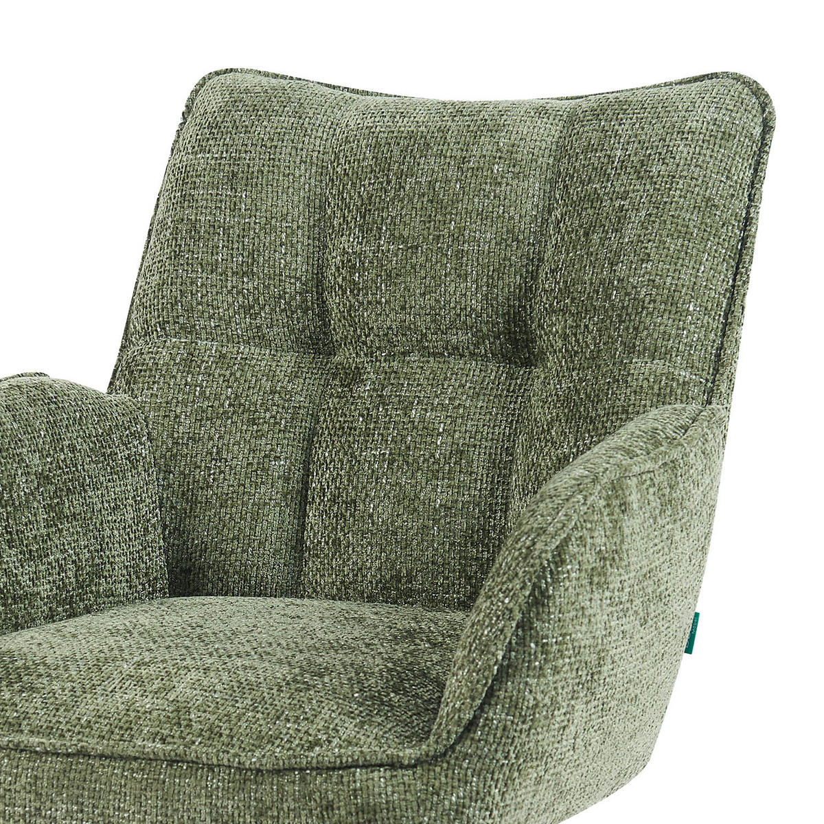 BÜROSTUHL Mika-Sven - Schwarz/Grün, Textil/Metall (59/81/66cm) - DUBI Möbel