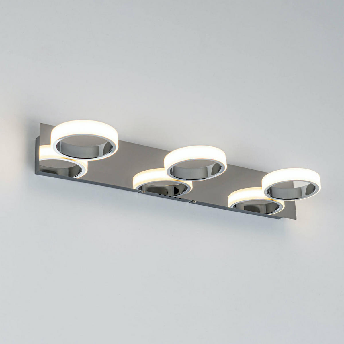 WANDLEUCHTE Pancho, Silber/Chrom, 50cm - Chromfarben, Metall (8/8/50cm) - KOSILUM