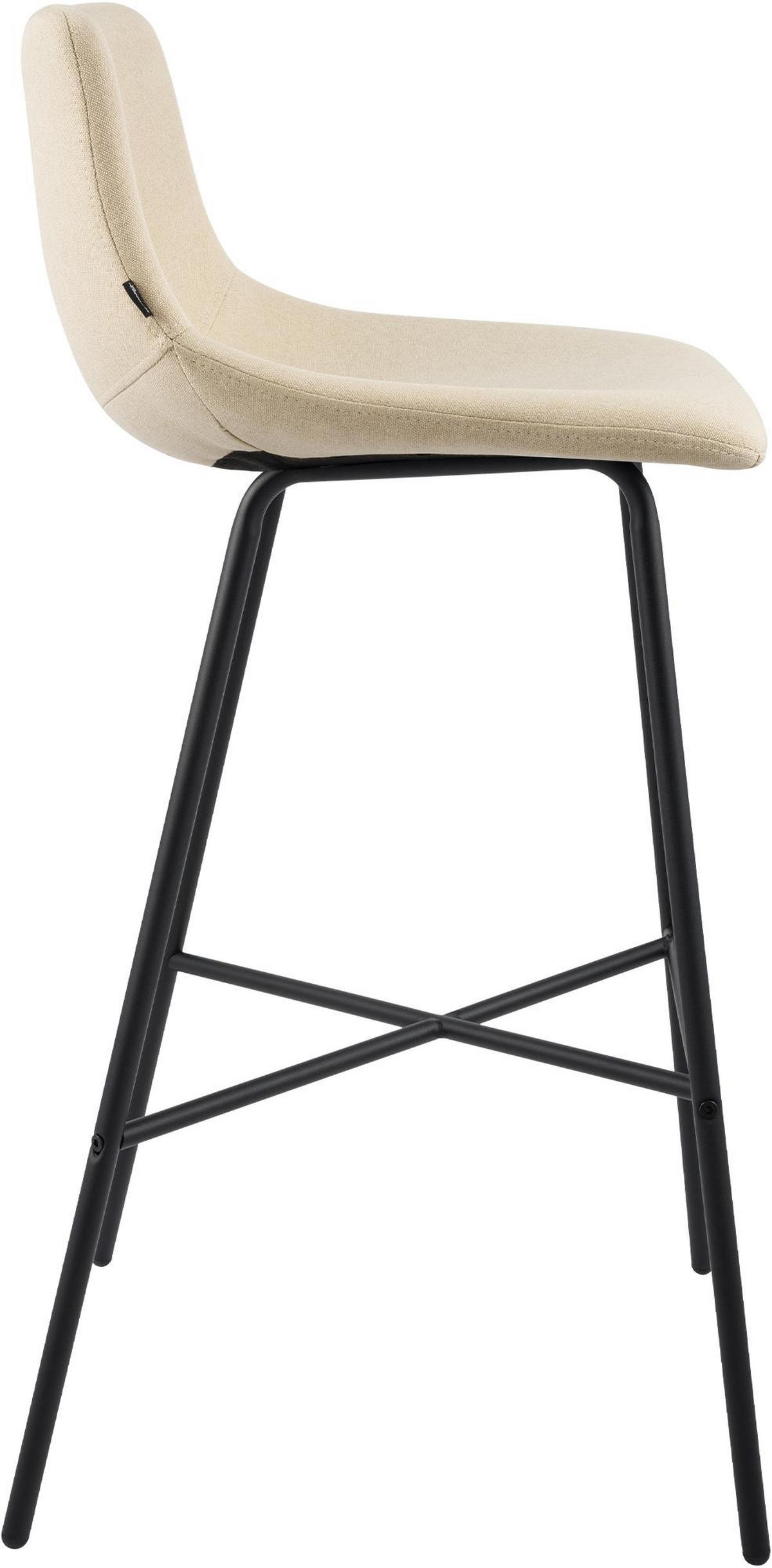 BARHOCKER Gekel Stoff Creme - Creme, Textil (44/98/49cm) - DELUKE