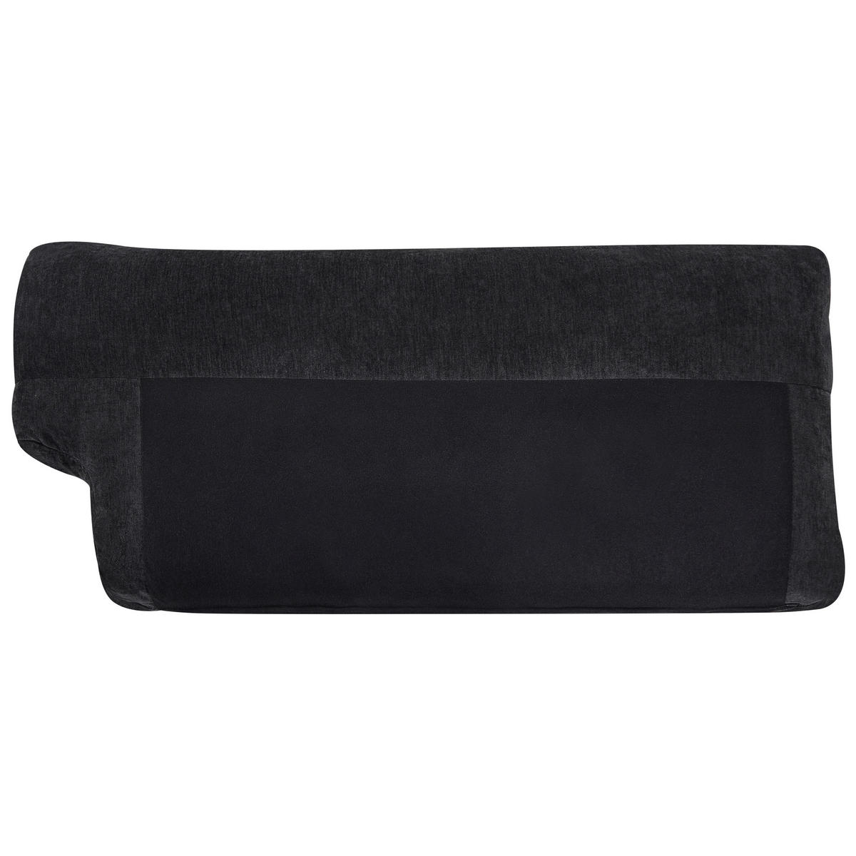 3-SITZER-SOFA Chenillegewebe Schwarz Skaro - Schwarz, Textil (214/87/89cm) - Beliani