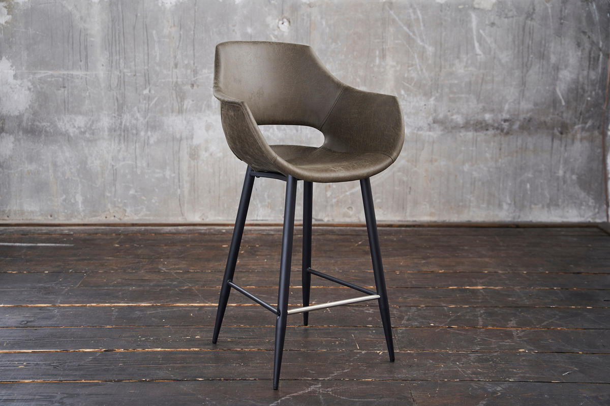 THEKENHOCKER ZAJA Grün Microfaser - Grün, Textil (57/103/59cm) - KAWOLA