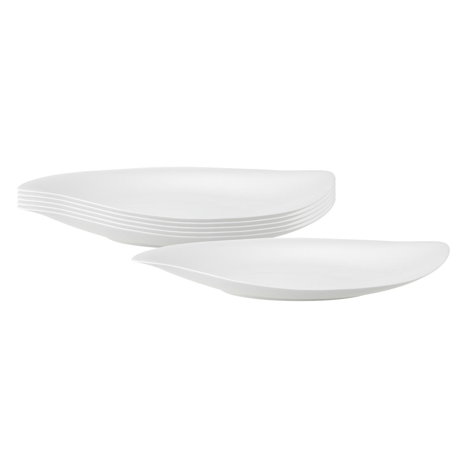 SCHALEN FLACH New Cottage Special Serve Salad weiß 600 ml 6er Set - Weiß, Keramik (1cm) - Villeroy & Boch