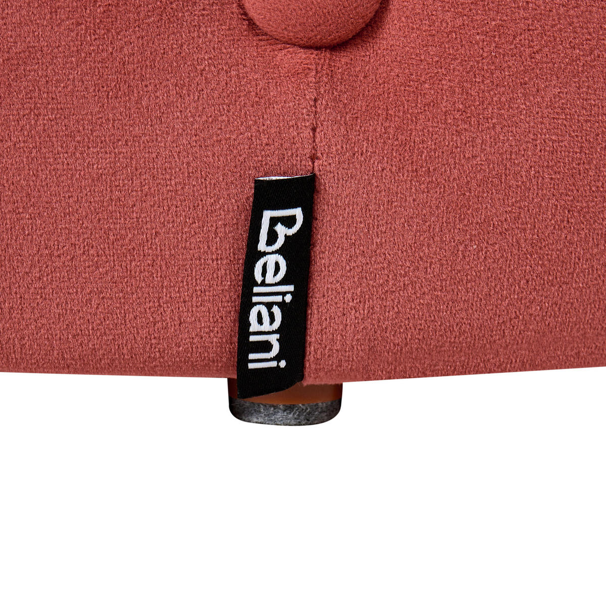 POUF Corolla 40/40/40 cm - Rot, Textil (40/40/40cm) - Beliani