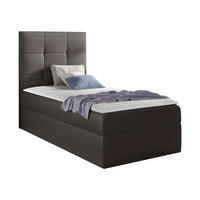 BOXBETT Mini 2, Seite zum Öffnen des Bettkastens: Links - Graphitfarben, Holz (100/200cm) - MIRJAN24