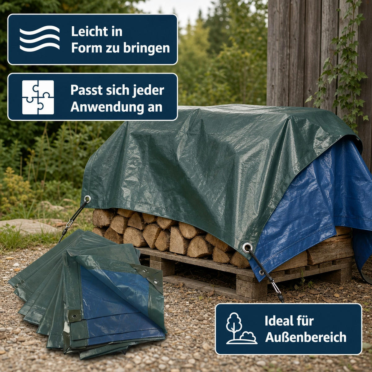 ABDECKPLANE - Multicolor, Kunststoff (300/200/1cm) - Westfalia