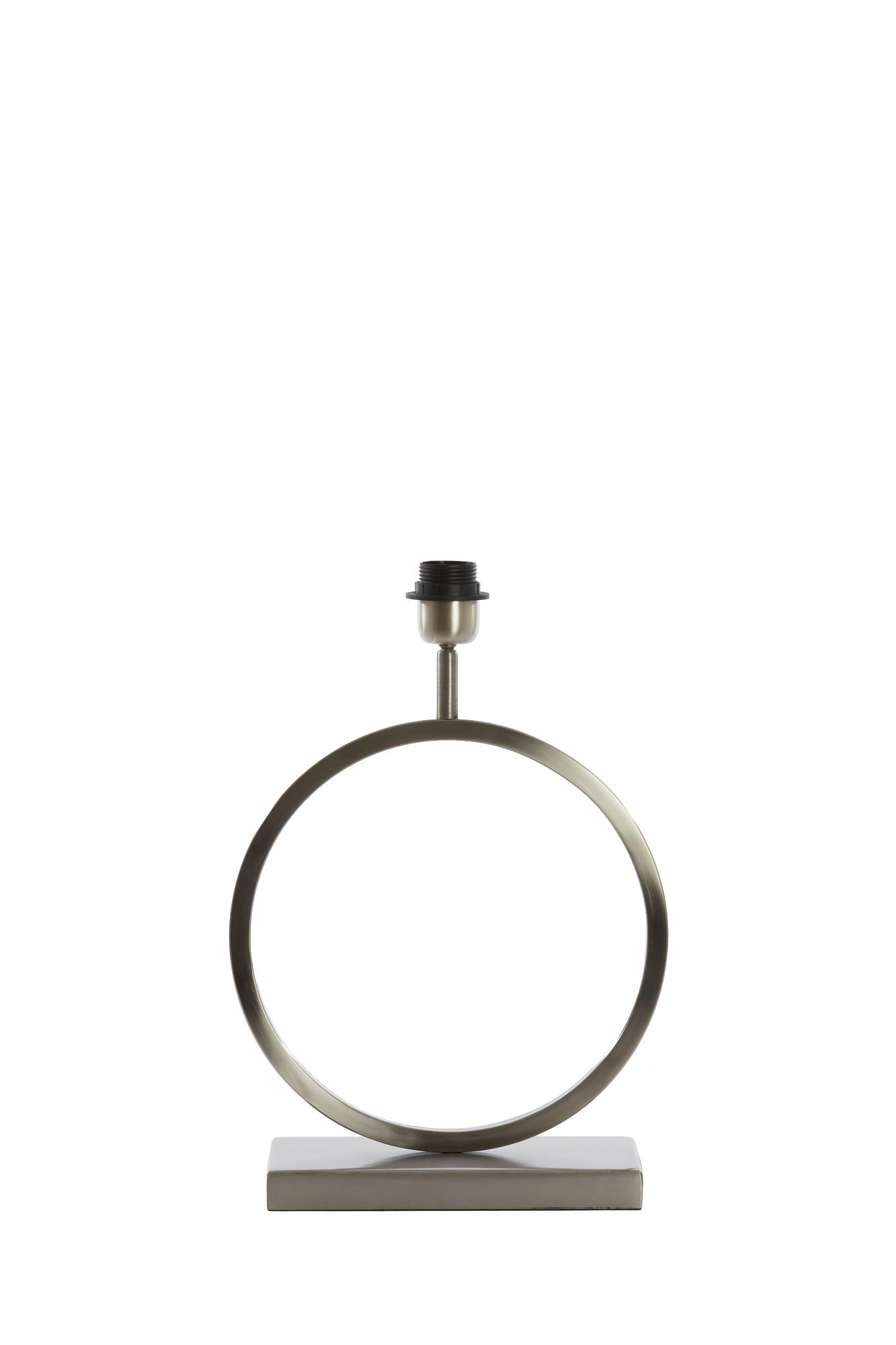 LAMPENFUSS Liva Silber Ø30/42 cm - Silberfarben, Metall (30/13/37cm) - Light & Living