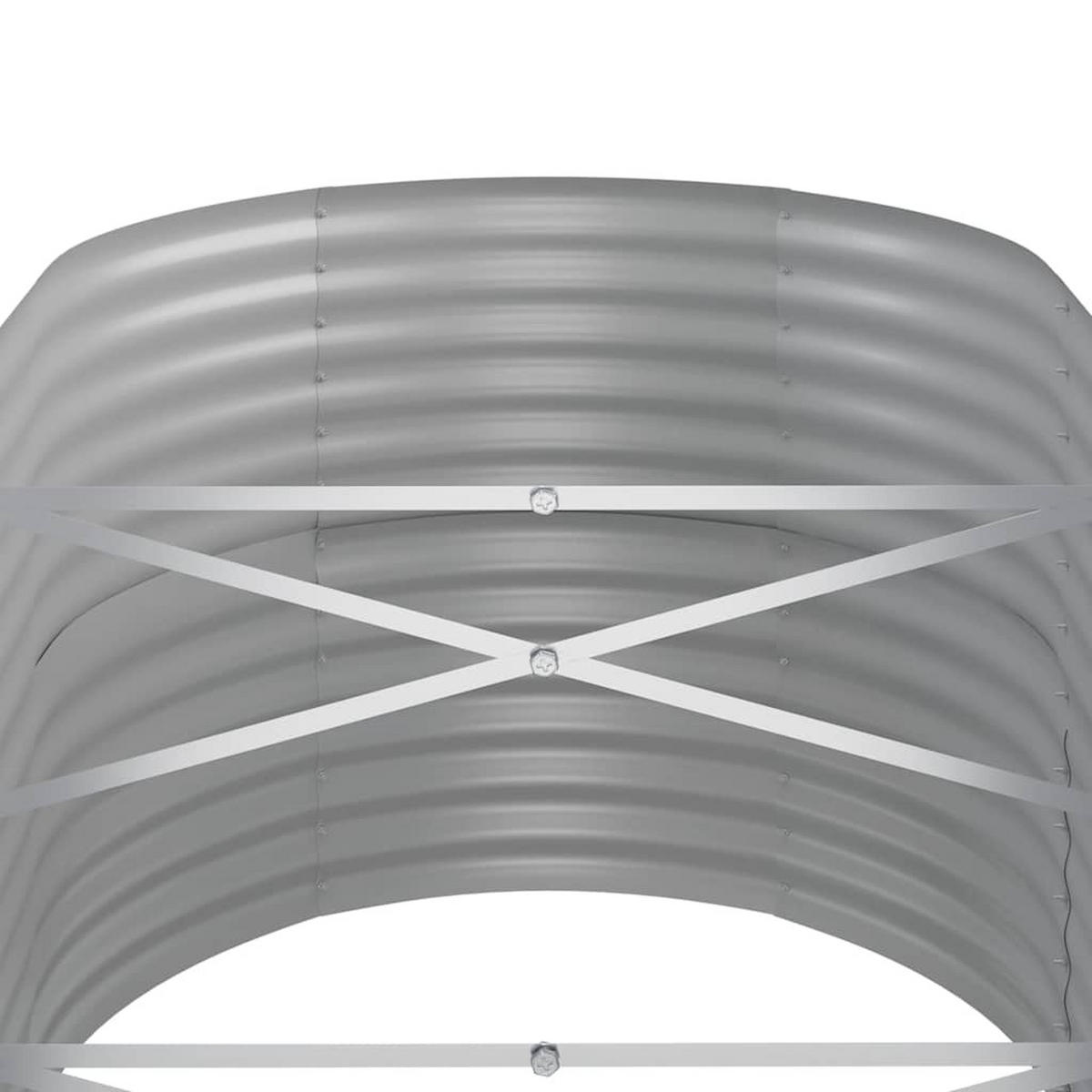 HOCHBEET Verzinkter Stahl 152/80/68 Cm Anthrazit - Anthrazit, Metall (152/68/80cm) - vidaXL