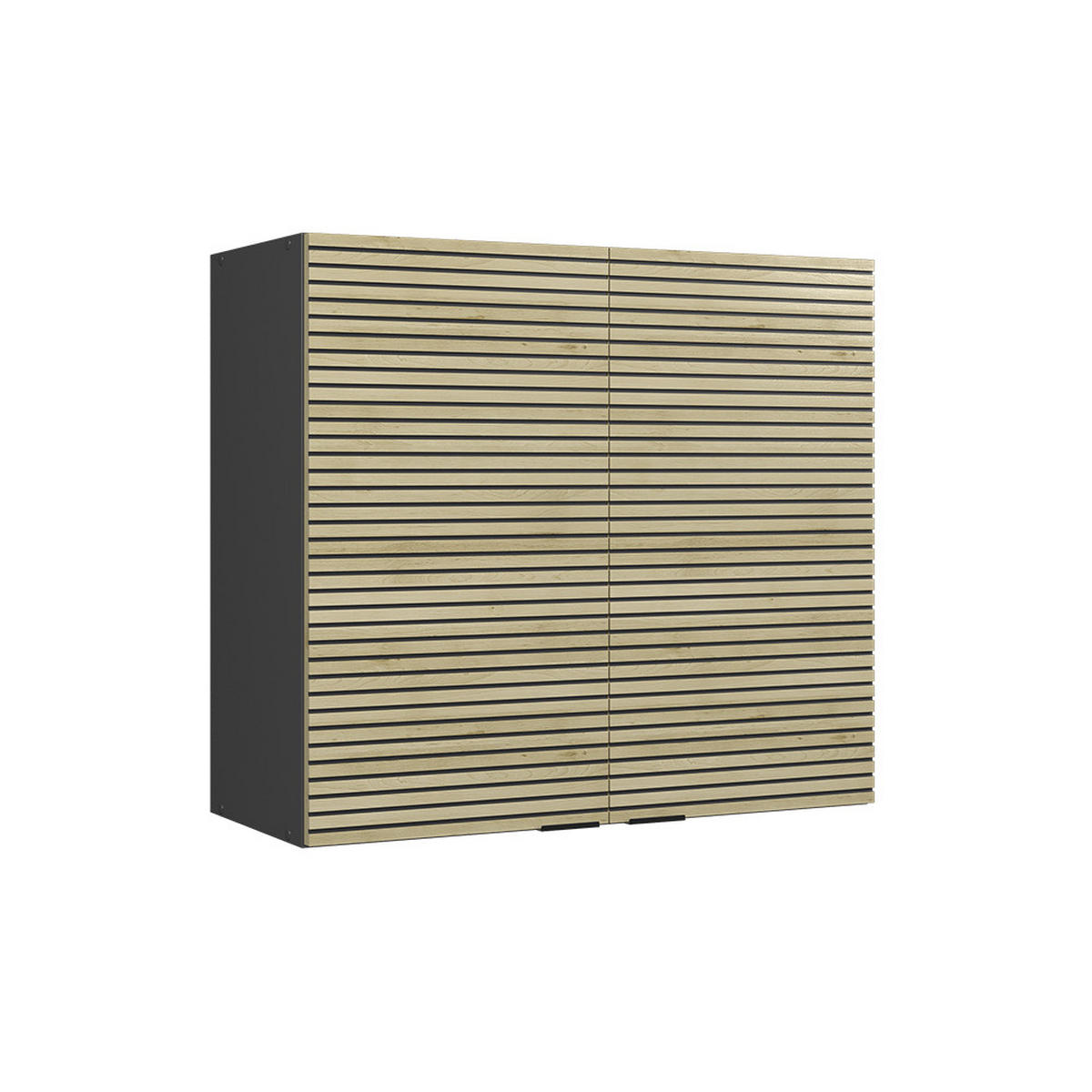 SKLENĚNÁ KUCHYŇSKÁ SKŘÍŇKA Fame-Line Dubový panel - antracitová/barva dubu, kompozitní dřevo (80/72/34.1cm) - Vicco