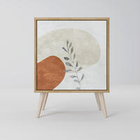SIDEBOARD TRANQUIL TWIG, Eichefarben, 57,5x42x77,5 cm, Schräge Buchenholzfüße - Eichefarben/Buchefarben, Holzwerkstoff/Buchenholz (57.5/77.5/42cm) - SpaceRebels