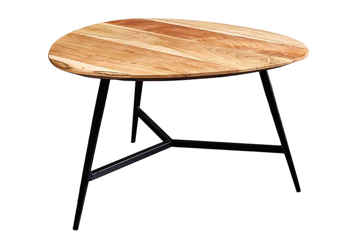 COUCHTISCH BEAUTY BY NATURE Akazie quadratisch Natur 60cm - Braun, Holz/Metall (60/60/36cm) - riess-ambiente