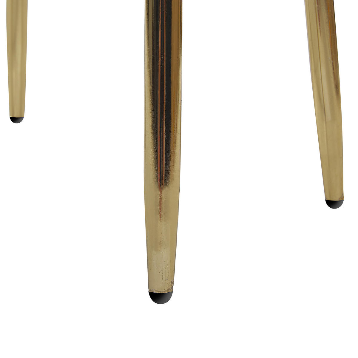 TRUHENBANK Grau Odessa - Goldfarben/Grau, Textil (49/43/34cm) - Beliani