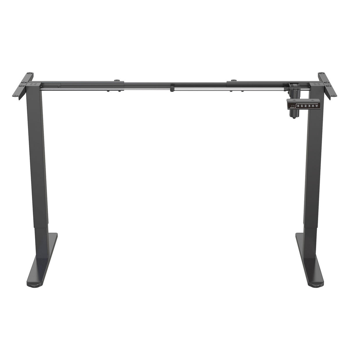 SCHREIBTISCHGESTELL Jiri Schwarz - Schwarz, Metall (58.5/135/118cm) - SVITA