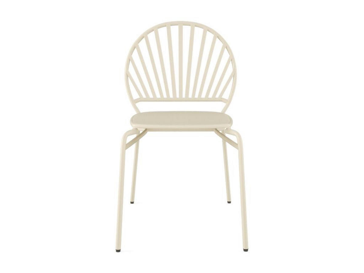 GARTENSTUHL stapelbar 2er-Set - Metall - Beige - CEDEIRA von MYLIA - Beige, Metall (58.5/82/50cm) - Vente-Unique