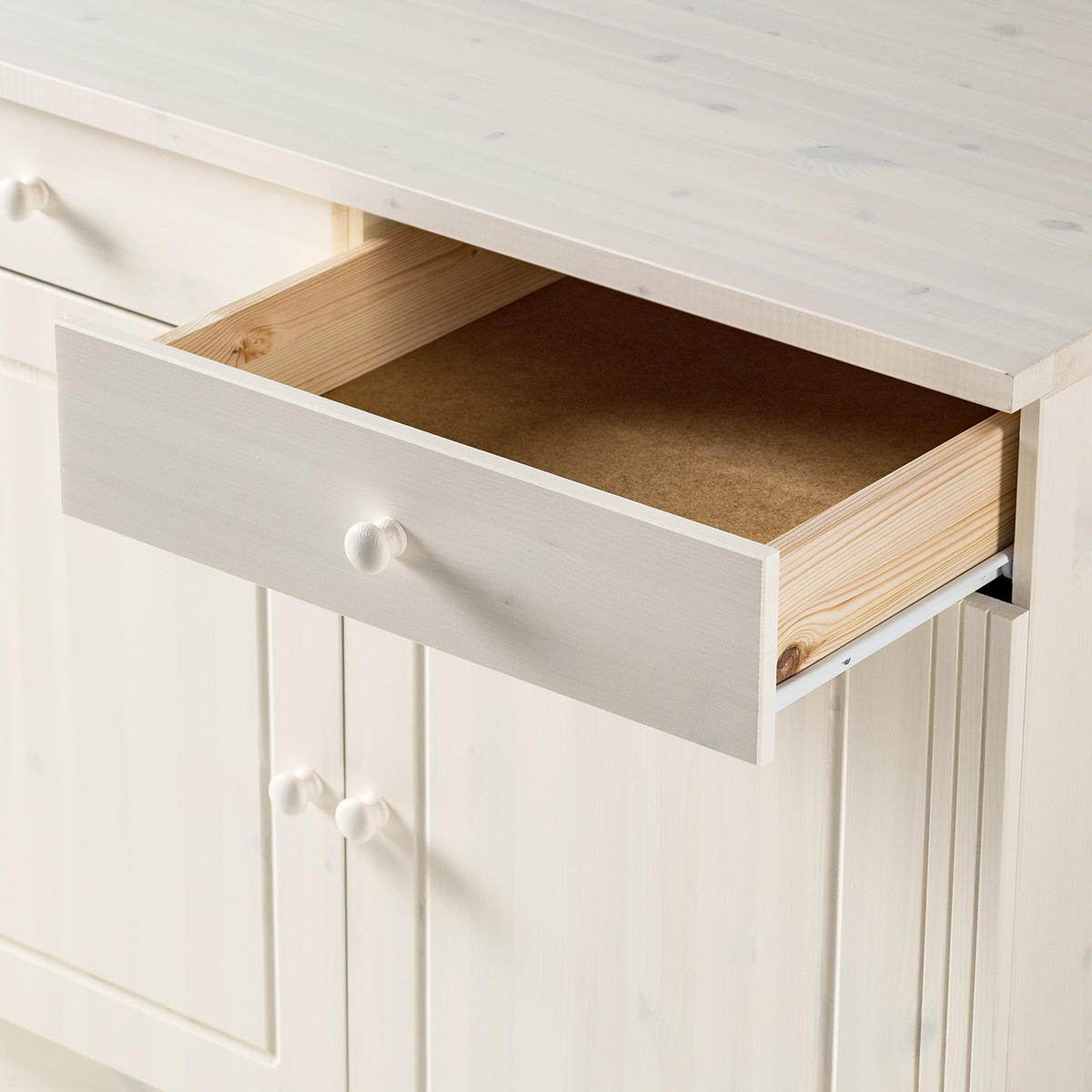 UNTERSCHRANK - Kiefer massiv - Kieferfarben, Holz (100/85/60cm) - home24