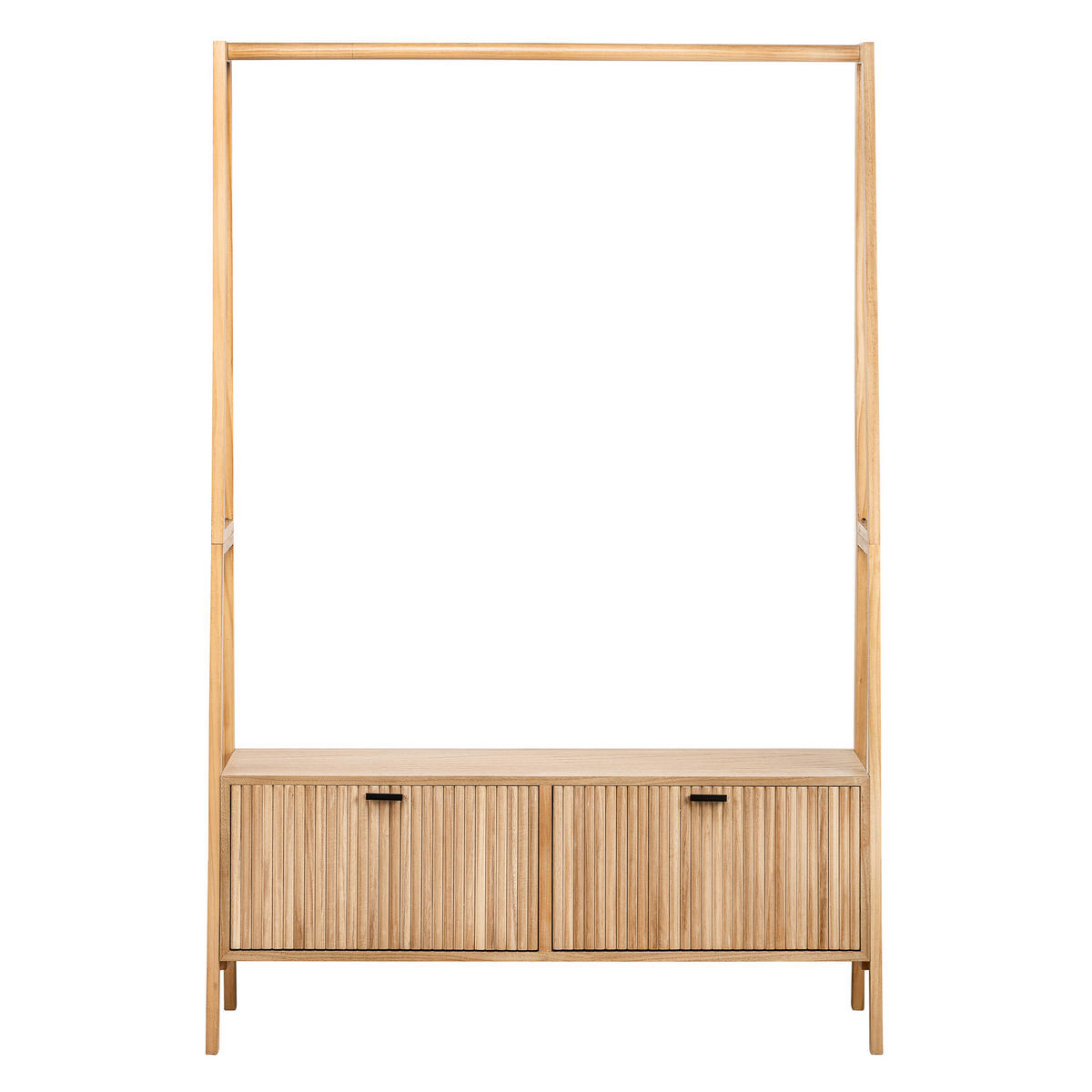 GARDEROBE Holz Braun - Braun, Holz (110/165/36cm) - Nordlys
