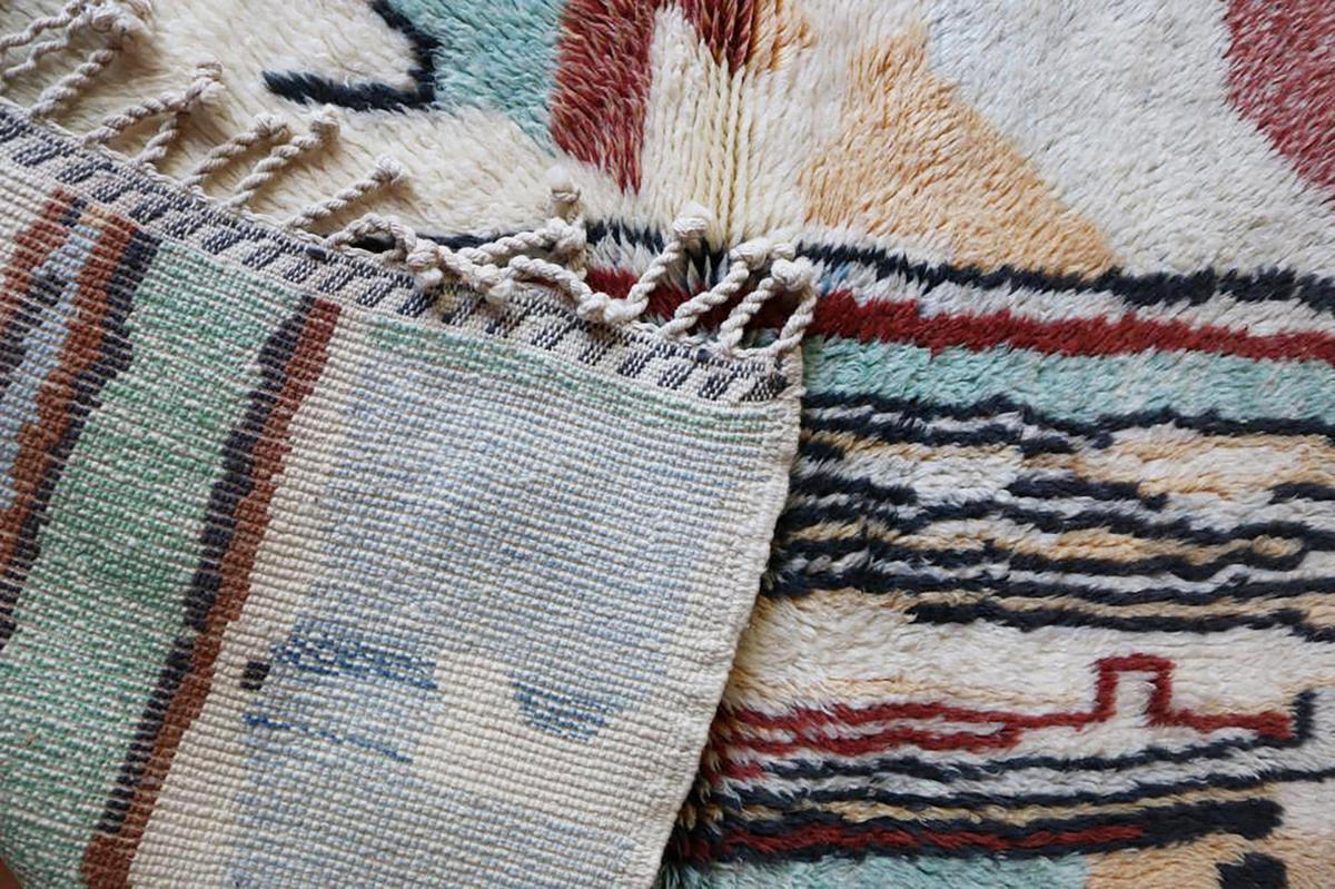 BERBERTEPPICH aus Marokko aus reiner Wolle 200x 300 cm - Multicolor, Naturmaterialien (200/300cm) - AFK Living