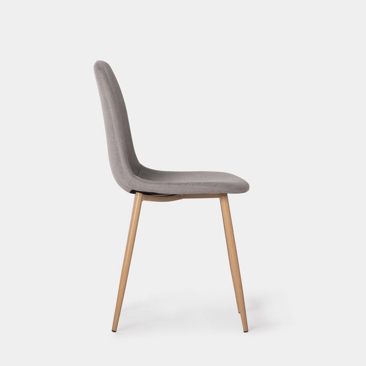 ESSZIMMERSTUHL Ellis Grau 45 cm x 86 cm - Grau, Textil (45/86/52cm)