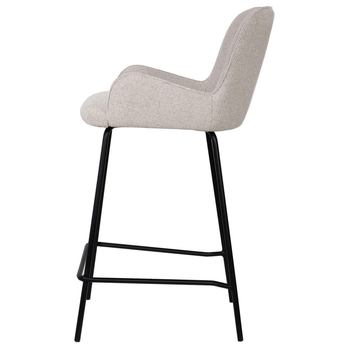 BARHOCKER Leander Beige 57/51/93.5cm - Beige, Textil (51/93.5/57cm) - PTMD Collection