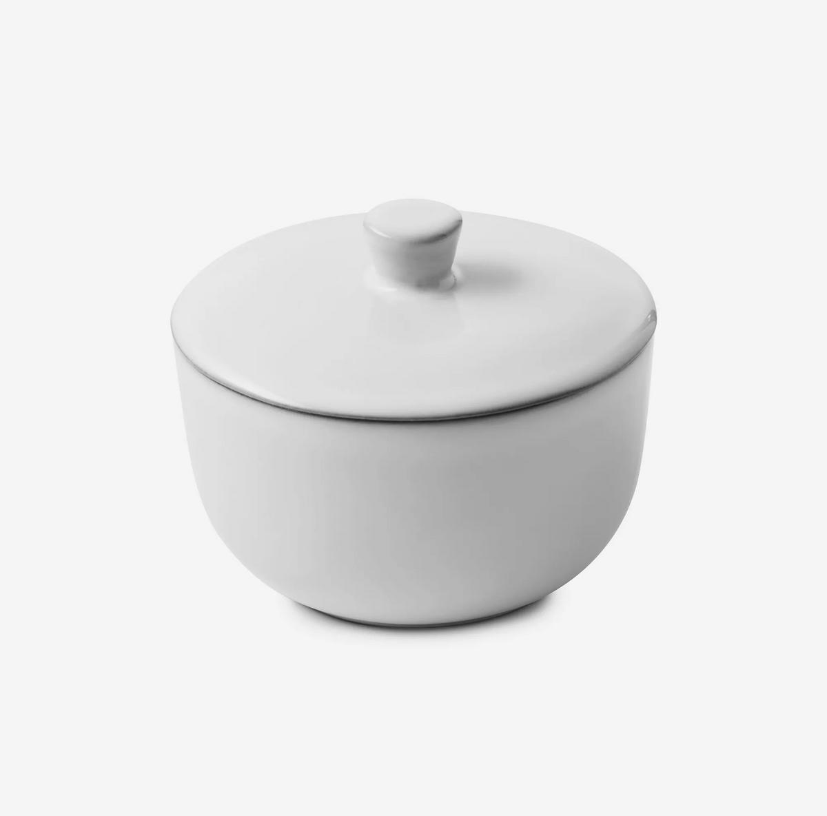 ZUCKERDOSE EQUINOXE 150 ml Weiss Kumulus - Weiß, Keramik (9/7.4cm) - Revol Porcelaine France