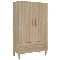 HIGHBOARD mit 1 Schublade, 2 Türen 70/31/115 cm aus Holzwerkstoff Sonoma-Eiche Dekor - Sonoma Eiche, Holz (70/115/31cm) - vidaXL