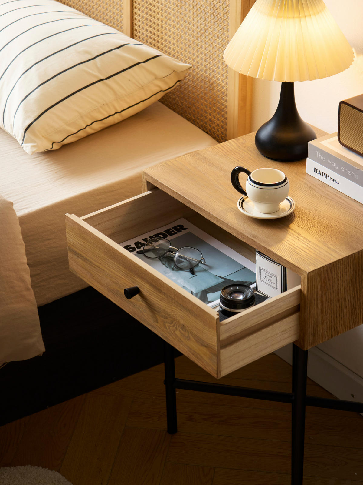 NACHTTISCH Rechteckig Braun 46 x 38 x 60 cm - Braun, Holz (46/60/38cm) - Nordlys