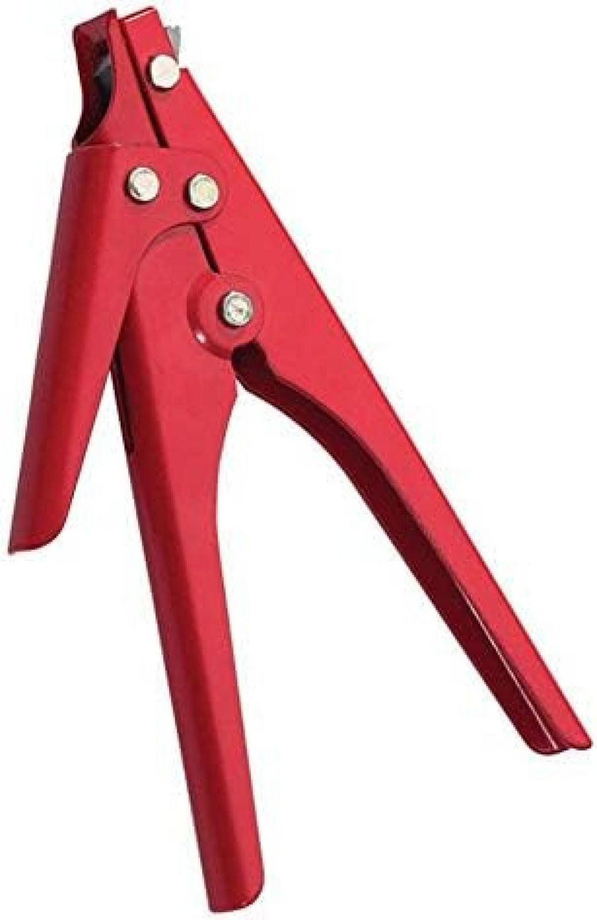 ZANGE – Einstellbare Spannung, geeignet für selbstspannende Schlauchschellen. - Rot, Metall (20/15/1cm) - DCA
