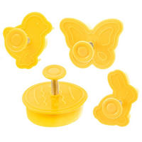 AUSSTECHFORM-SET Ostern Stempel 4-teilig Yellow - Gelb, Kunststoff (4/4/5cm) - Orion 