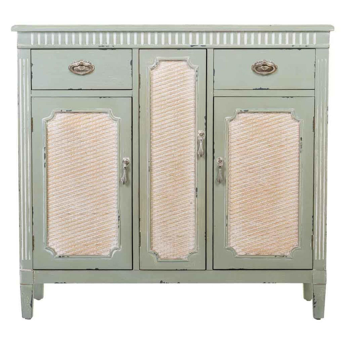 SIDEBOARD aus Holz 95x36x88 cm - Grün, Holz (95/36/88cm) - Wanderlust