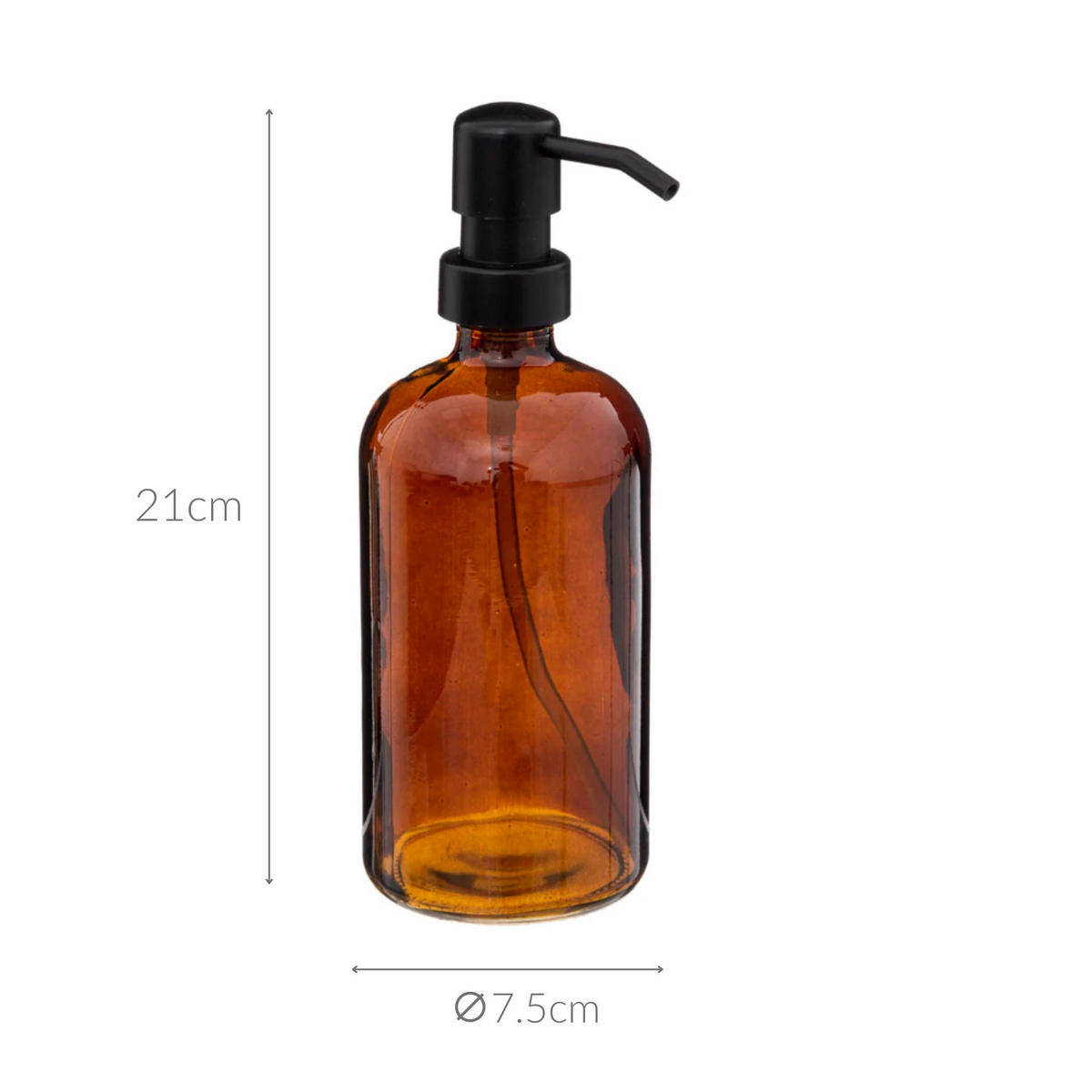 SEIFENSPENDER 450 ml 7,4/9,5/21 cm - Braun, Kunststoff (9.5/21/7.4cm) - 5five Simply Smart